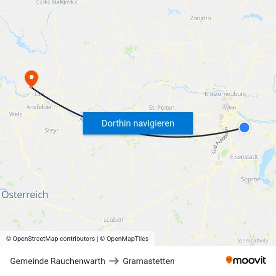 Gemeinde Rauchenwarth to Gramastetten map