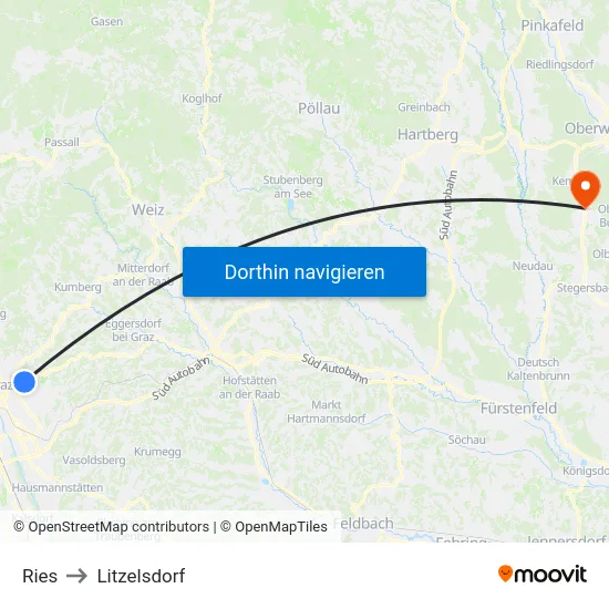 Ries to Litzelsdorf map