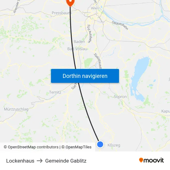 Lockenhaus to Gemeinde Gablitz map