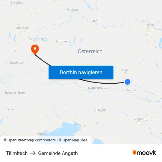 Tillmitsch to Gemeinde Angath map