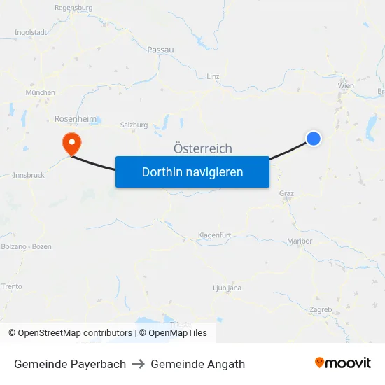 Gemeinde Payerbach to Gemeinde Angath map