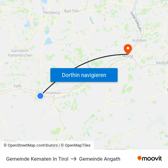 Gemeinde Kematen In Tirol to Gemeinde Angath map