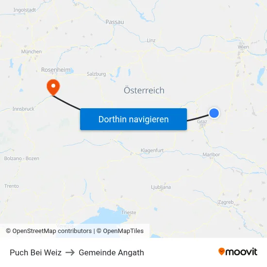 Puch Bei Weiz to Gemeinde Angath map