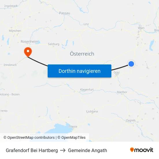 Grafendorf Bei Hartberg to Gemeinde Angath map