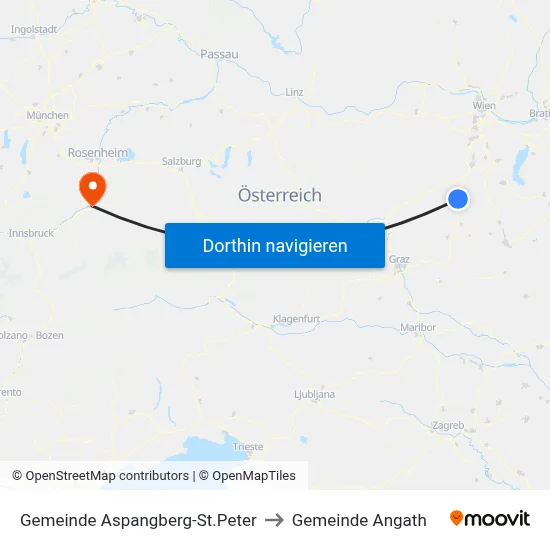 Gemeinde Aspangberg-St.Peter to Gemeinde Angath map