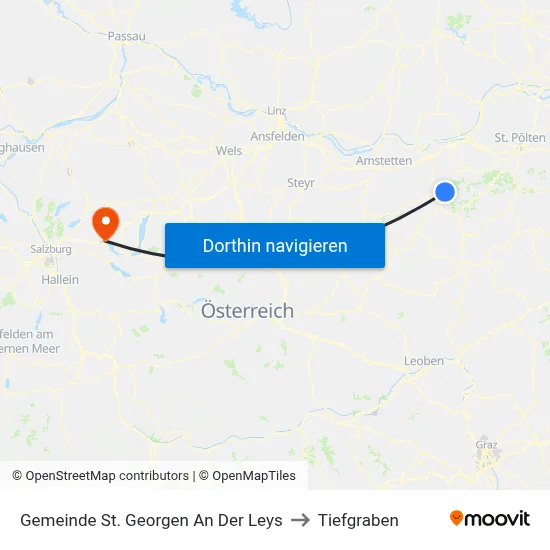 Gemeinde St. Georgen An Der Leys to Tiefgraben map