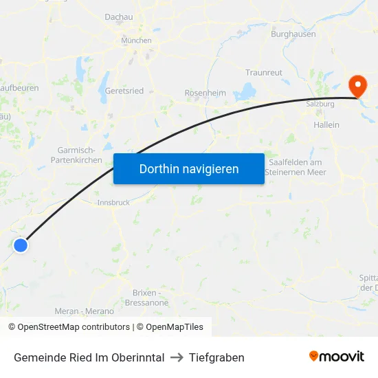 Gemeinde Ried Im Oberinntal to Tiefgraben map