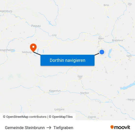 Gemeinde Steinbrunn to Tiefgraben map