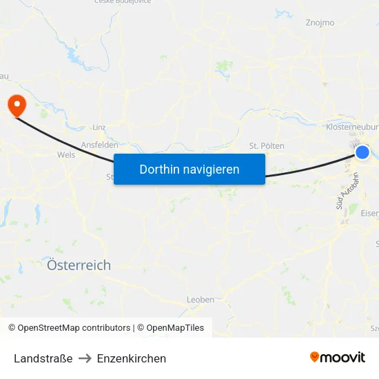 Landstraße to Enzenkirchen map