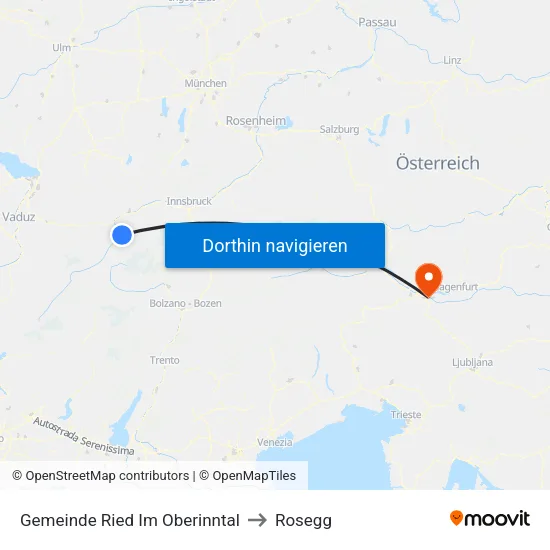 Gemeinde Ried Im Oberinntal to Rosegg map