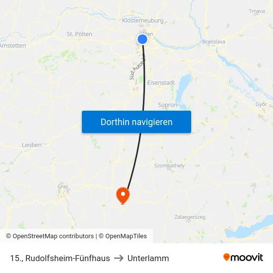 15., Rudolfsheim-Fünfhaus to Unterlamm map