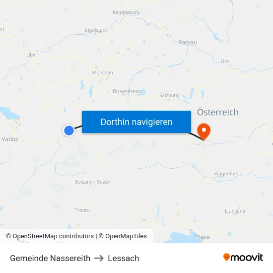 Gemeinde Nassereith to Lessach map
