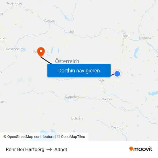 Rohr Bei Hartberg to Adnet map