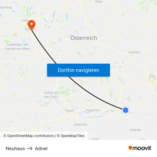 Neuhaus to Adnet map