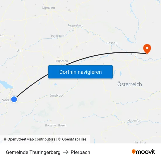 Gemeinde Thüringerberg to Pierbach map