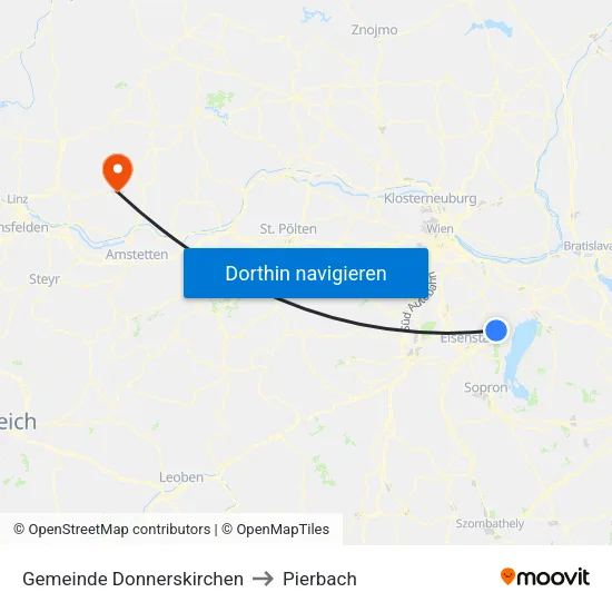Gemeinde Donnerskirchen to Pierbach map