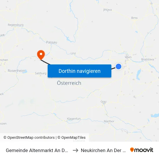 Gemeinde Altenmarkt An Der Triesting to Neukirchen An Der Enknach map