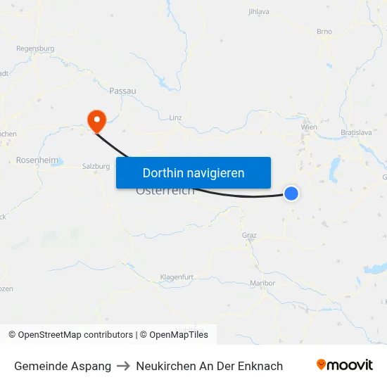 Gemeinde Aspang to Neukirchen An Der Enknach map