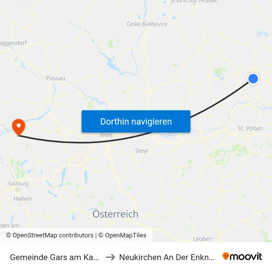 Gemeinde Gars am Kamp to Neukirchen An Der Enknach map