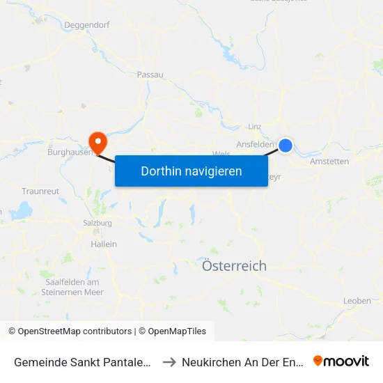 Gemeinde Sankt Pantaleon-Erla to Neukirchen An Der Enknach map