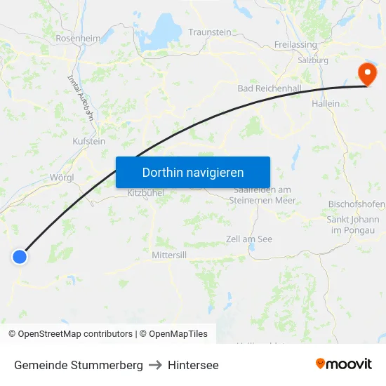 Gemeinde Stummerberg to Hintersee map