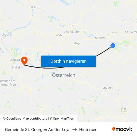 Gemeinde St. Georgen An Der Leys to Hintersee map