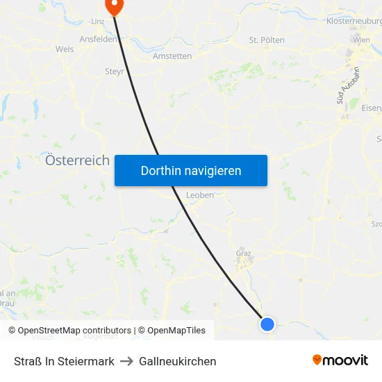 Straß In Steiermark to Gallneukirchen map