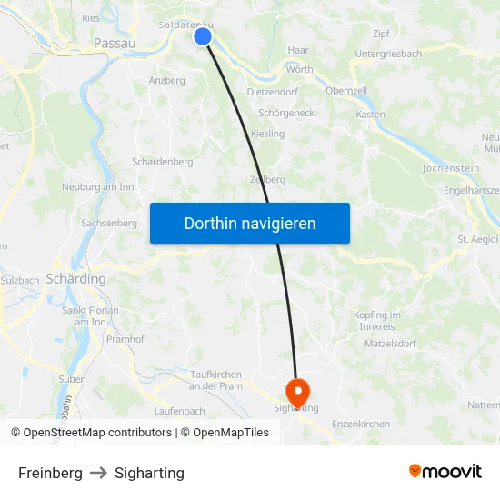 Freinberg to Sigharting map