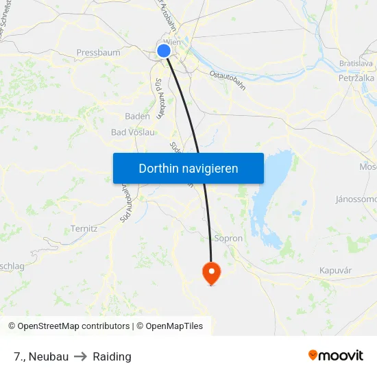 7., Neubau to Raiding map