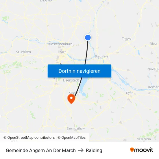 Gemeinde Angern An Der March to Raiding map