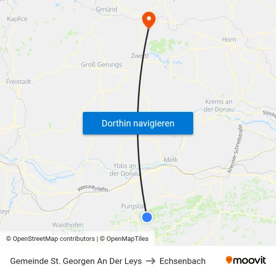 Gemeinde St. Georgen An Der Leys to Echsenbach map