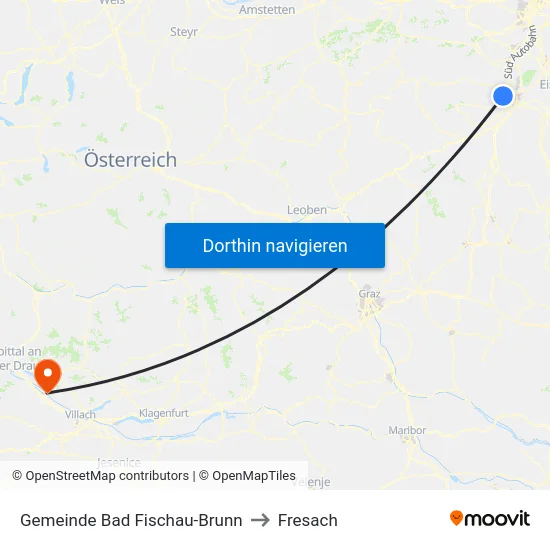 Gemeinde Bad Fischau-Brunn to Fresach map