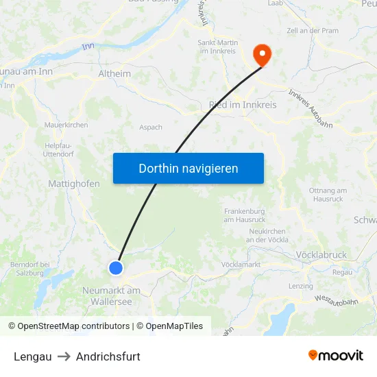 Lengau to Andrichsfurt map