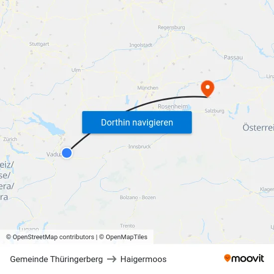 Gemeinde Thüringerberg to Haigermoos map