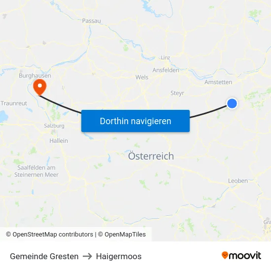 Gemeinde Gresten to Haigermoos map