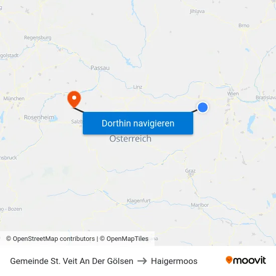 Gemeinde St. Veit An Der Gölsen to Haigermoos map