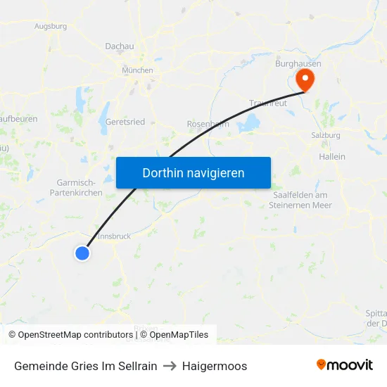 Gemeinde Gries Im Sellrain to Haigermoos map