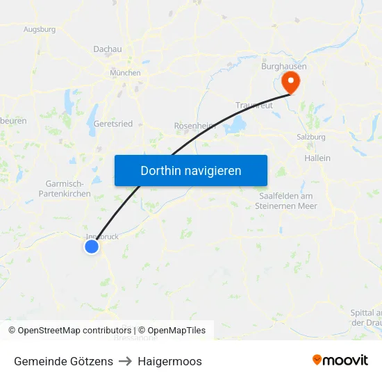 Gemeinde Götzens to Haigermoos map