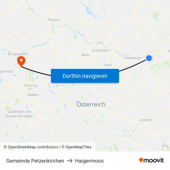 Gemeinde Petzenkirchen to Haigermoos map