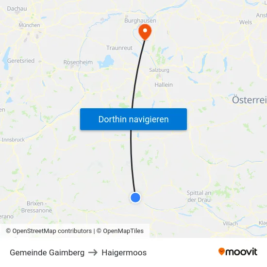 Gemeinde Gaimberg to Haigermoos map