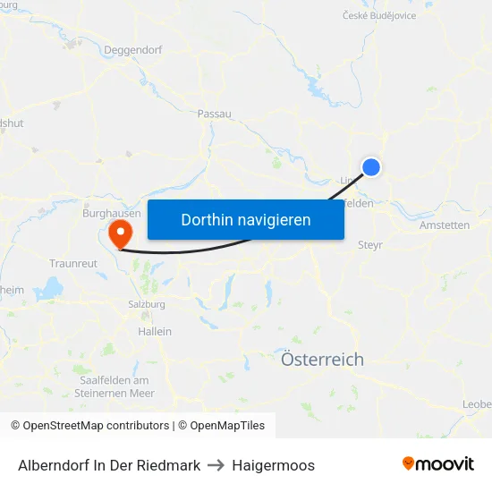 Alberndorf In Der Riedmark to Haigermoos map