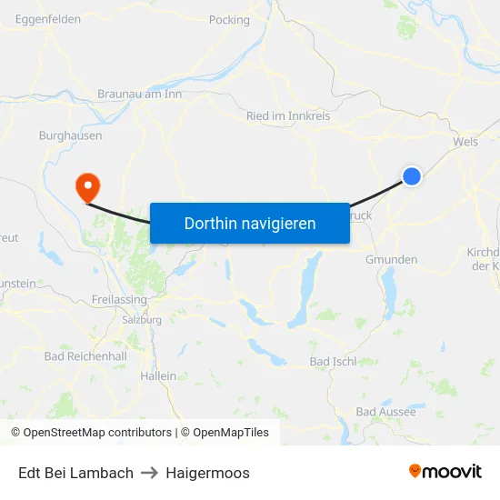 Edt Bei Lambach to Haigermoos map