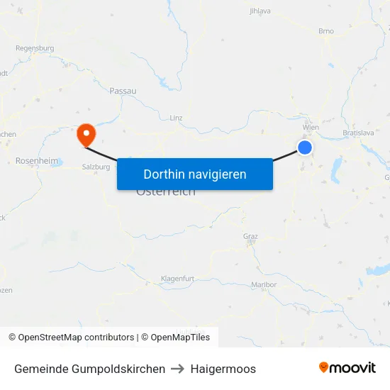 Gemeinde Gumpoldskirchen to Haigermoos map