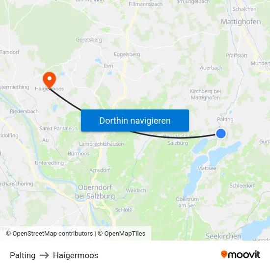 Palting to Haigermoos map