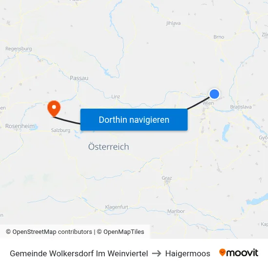 Gemeinde Wolkersdorf Im Weinviertel to Haigermoos map