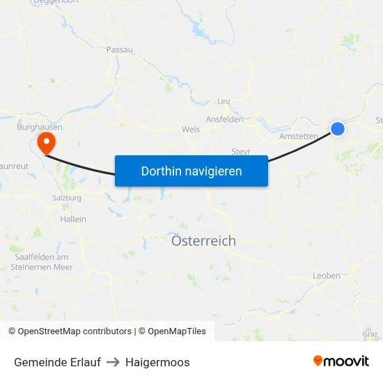 Gemeinde Erlauf to Haigermoos map