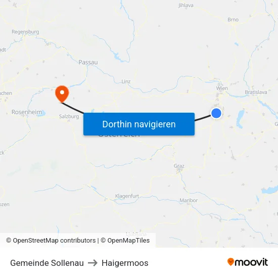 Gemeinde Sollenau to Haigermoos map