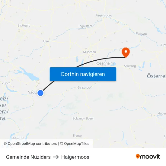Gemeinde Nüziders to Haigermoos map