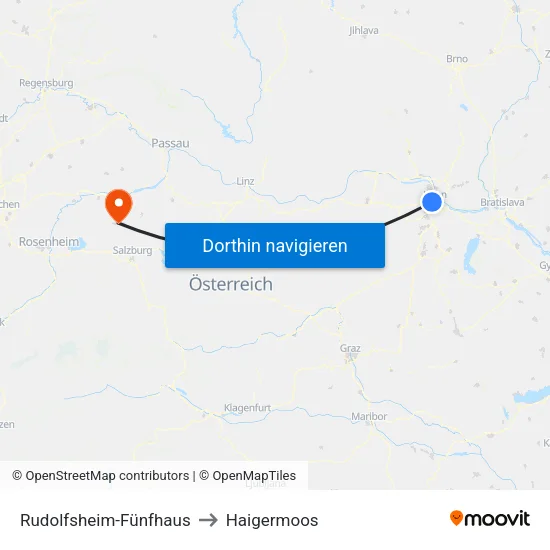 Rudolfsheim-Fünfhaus to Haigermoos map