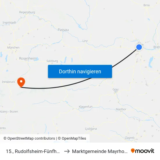 15., Rudolfsheim-Fünfhaus to Marktgemeinde Mayrhofen map